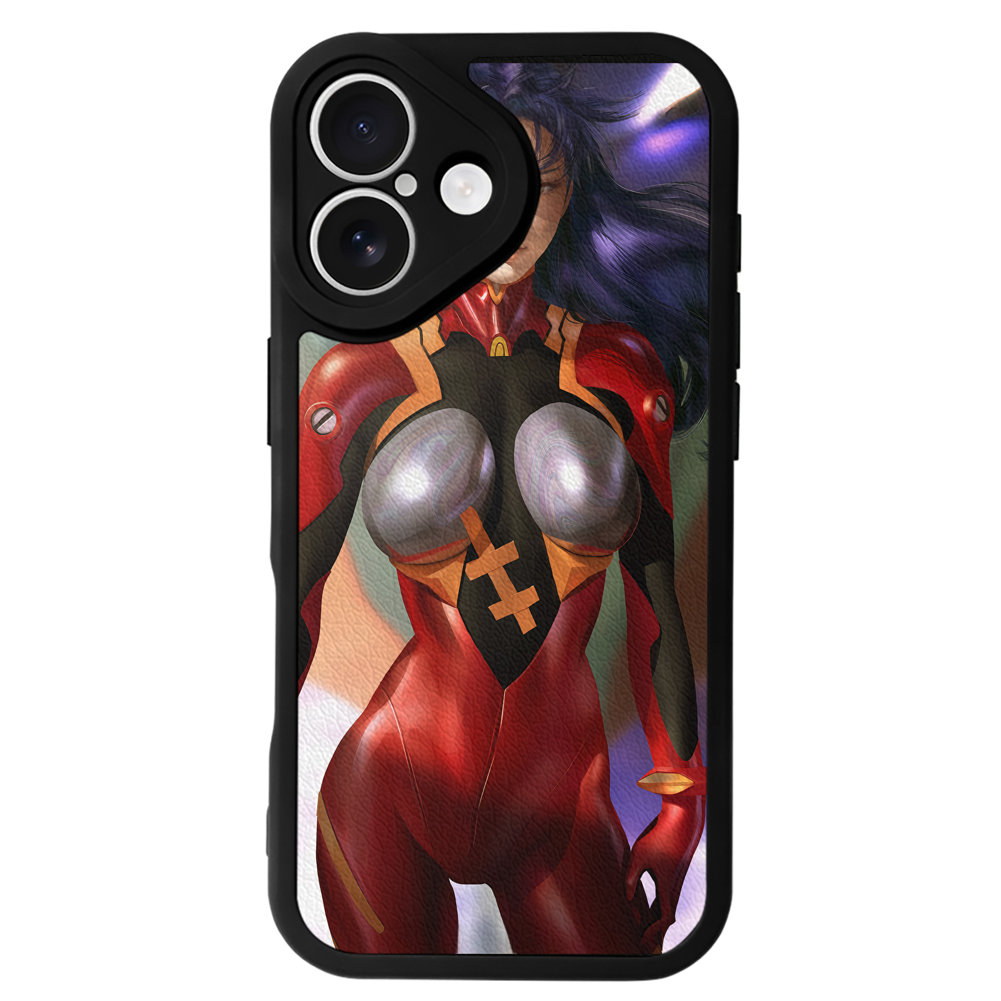 （画像用） EVA 新世紀エヴァンゲリオン 【iPhone 16シリーズ対応】シリコンスマホケース（レザー調） 材質：シリコン